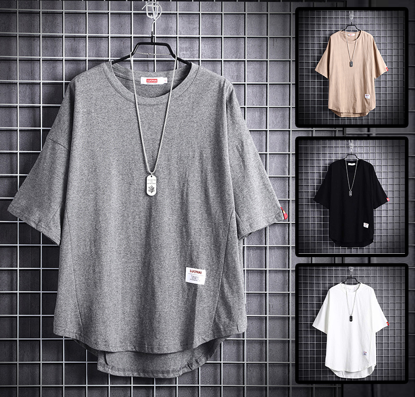 Áo Thun Nam Nữ Unisex Trơn Basic Tay Lỡ Cổ Tròn Vạt Áo Đuôi Tôm Phong Cách Trẻ Trung Thời Trang Yodi TOP NAM 145