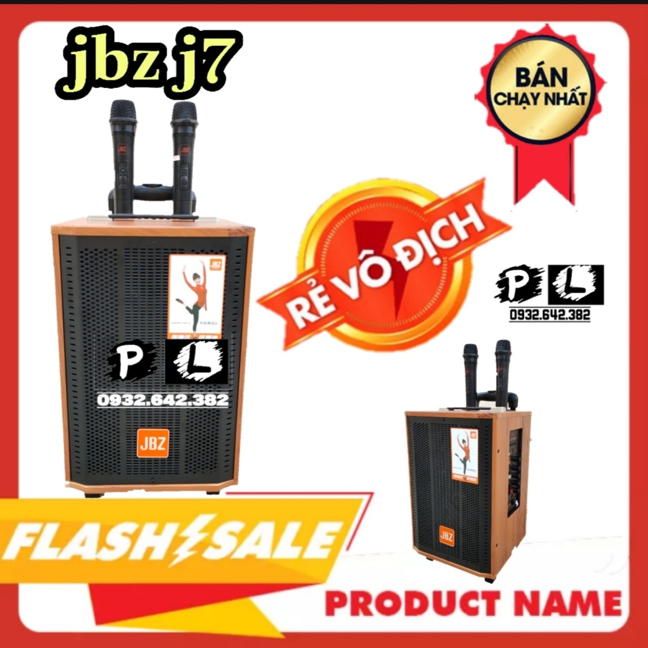 [HCM]Loa kéo jbz J7 bản 2020 chính hảng kèm 2 micro không dây