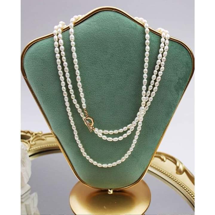 Chuỗi đeo cổ ngọc trai dài thời trang 120cm - ngọc trai trường thịnh