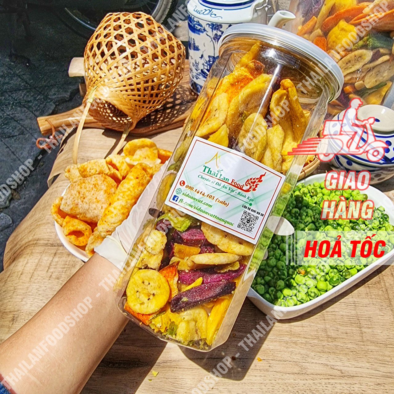 Rau Củ Sấy Thập Cẩm Không Đường - Hàng Xuất Khẩu Túi 500Gr
