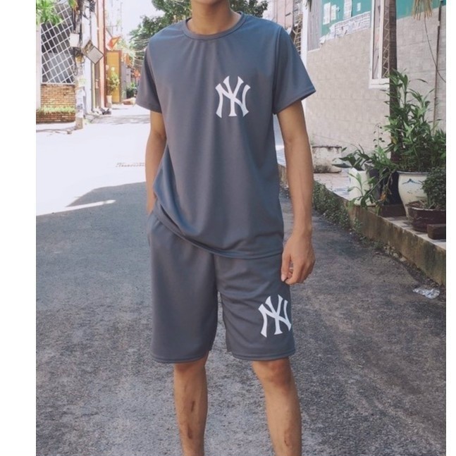[HCM]Bộ đồ thể thao nam nữ Đồ thể thao NY chất vải thoáng mát cực xinh thời trang phong cách giá rẻ