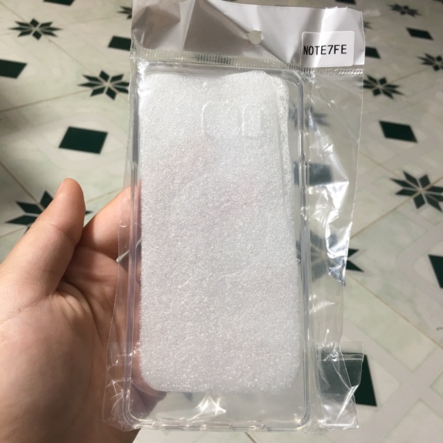 Ốp lưng dẻo trong cho samsung note 7/ note fe - hàng loại a+