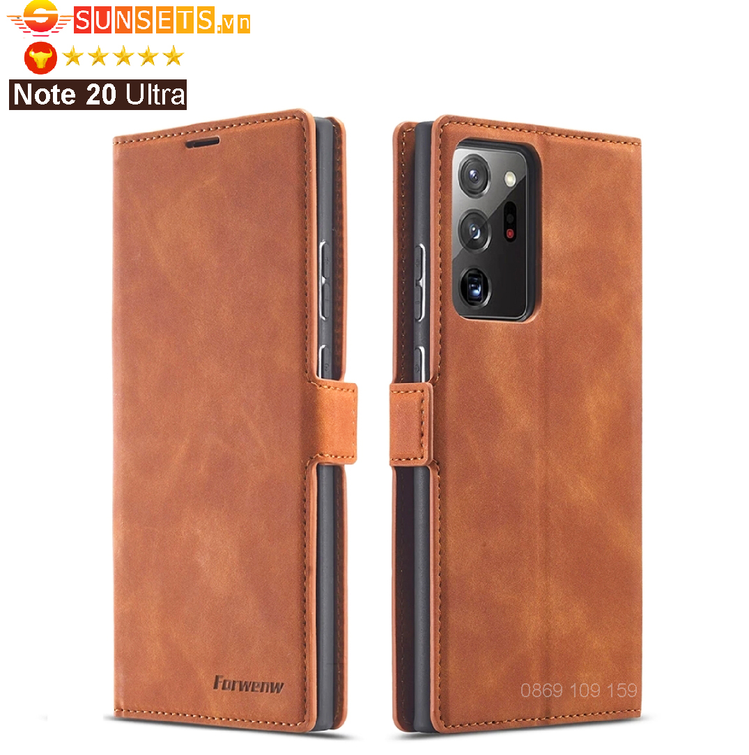 Bao da Samsung S21/ Note 20 Ultra/ Note 10+/ Note 10 Lite/ Note 9 ngăn đựng thẻ ATM