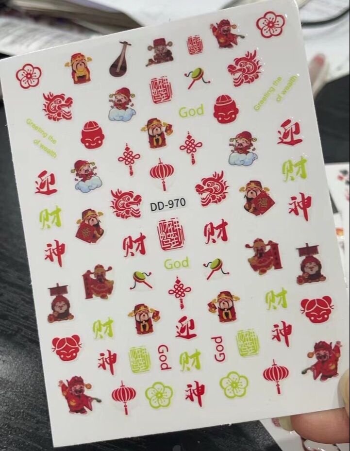 Sticker Tết Trang Trí Dán Móng - Mini Nails