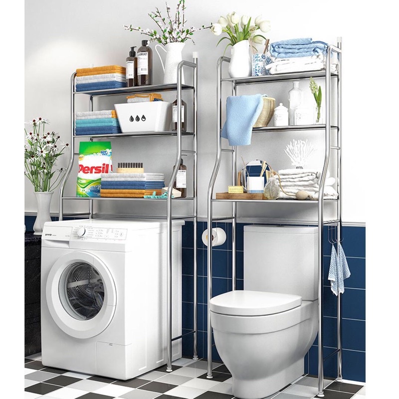 Kệ bồn cầu inox 3 tầng