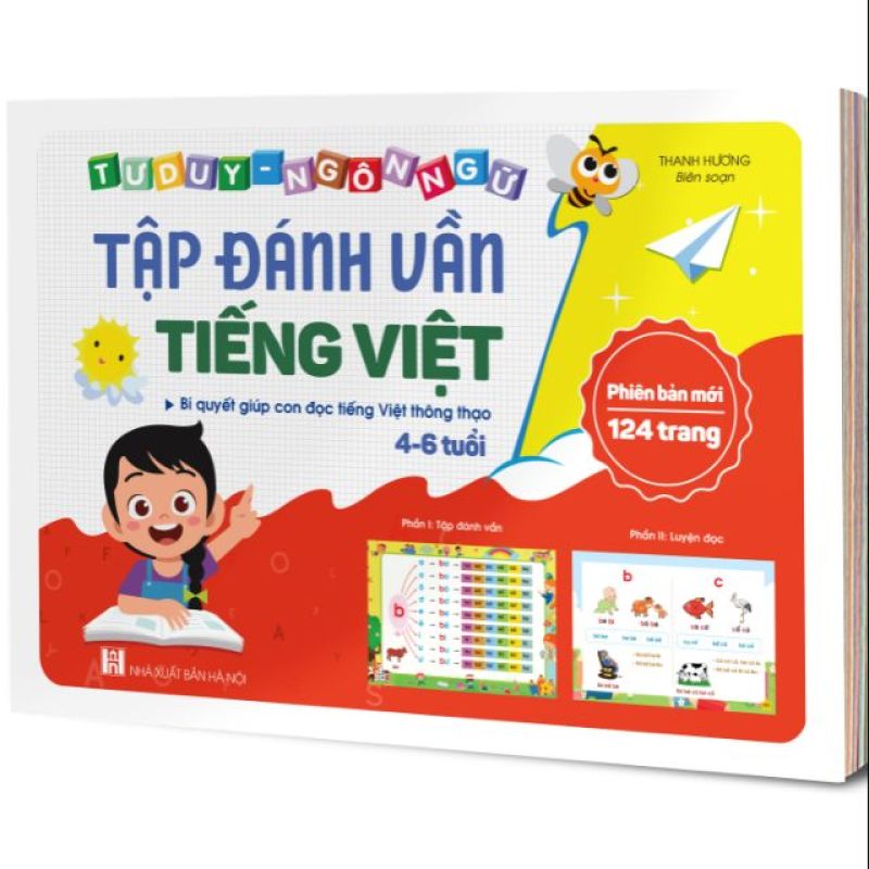 Sách - Tập Đánh Vần Tiếng Việt - Bí Quyết Giúp Con Đọc Tiếng Việt Thông Thạo (4-6 tuổi) phiên bản mới