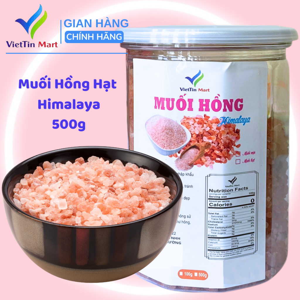 Muối Hồng Himalaya Dạng Hạt Viettin Mart
