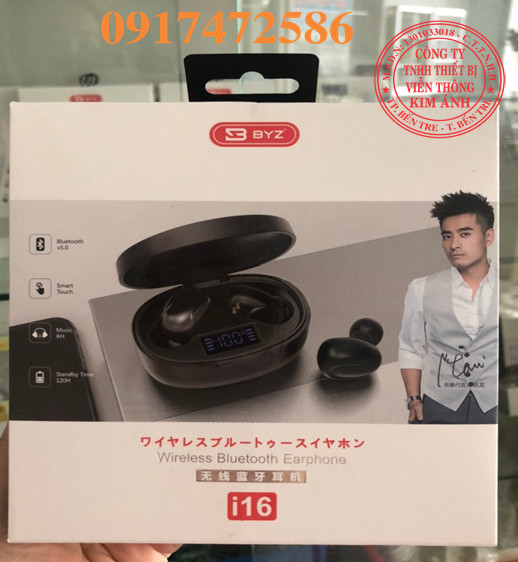 TAI NGHE BLUETOOTH 2 TAI- HIỆU BYZ I16