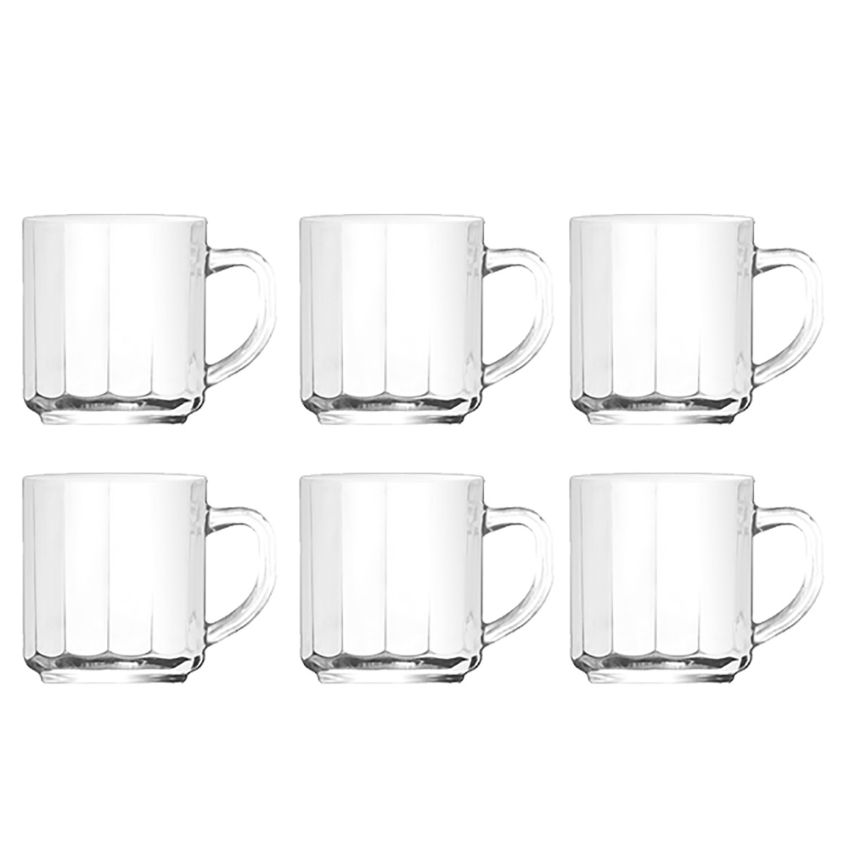 Bộ  6 Ly Quai Thủy Tinh Thái Lan 295ml UG 345