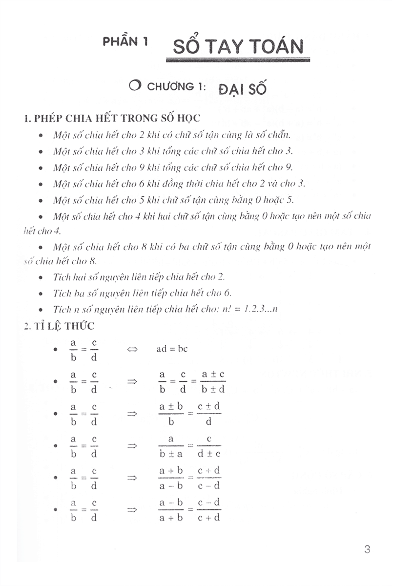 SỔ TAY TOÁN - LÍ - HÓA CẤP 3