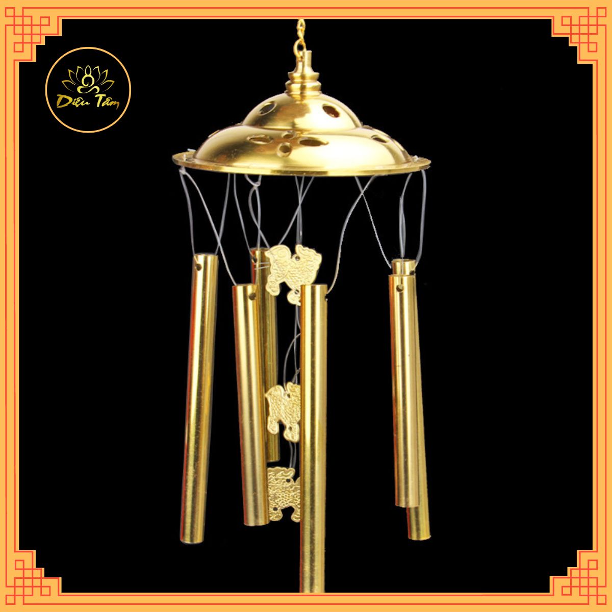 [Bronze standard] Copper Wind Chimes-6-bar wind chimes es es de Parede Poly