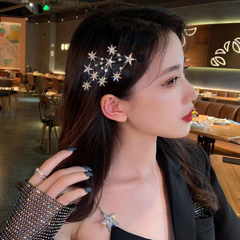 [Hot&Hiếm] 1 kẹp tóc nữ Dải Ngân Hà siêu xinh lấp lánh