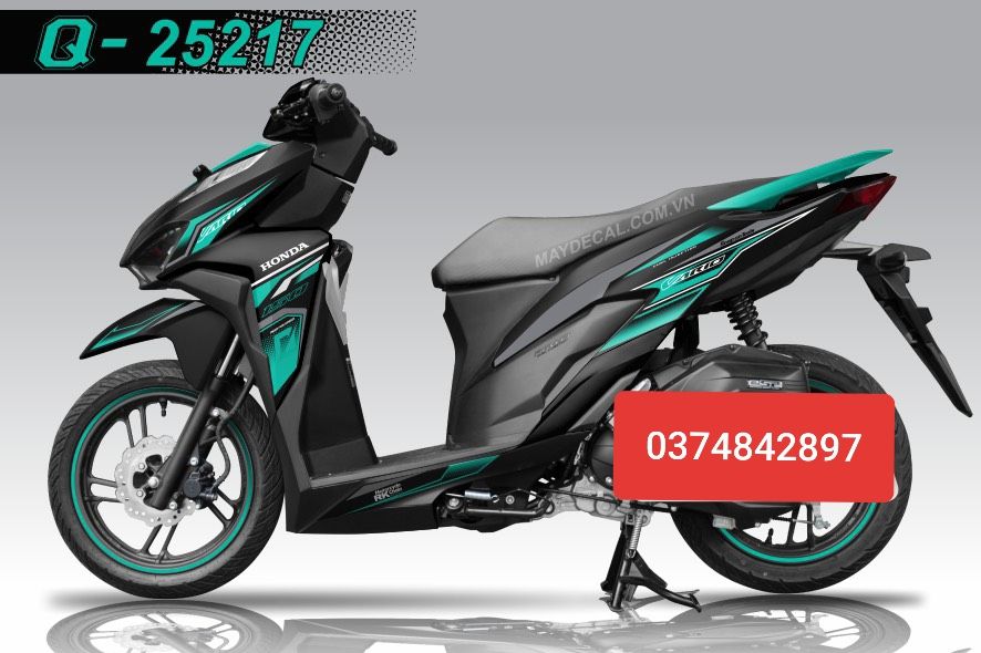 [HCM]Tem rời dán xe vario đen cao cấp