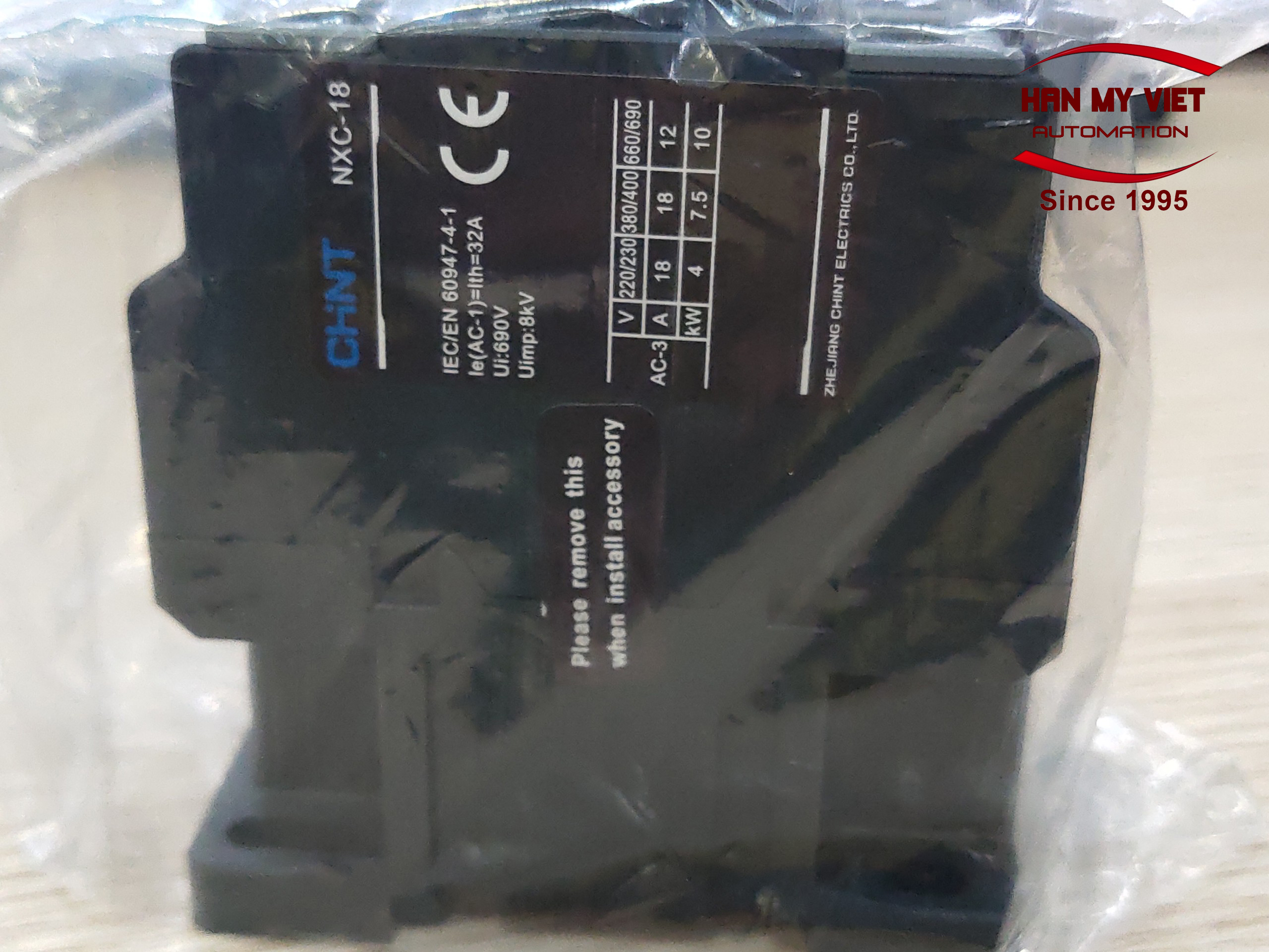 Contactor khởi động từ 18A NXC-18 Chint