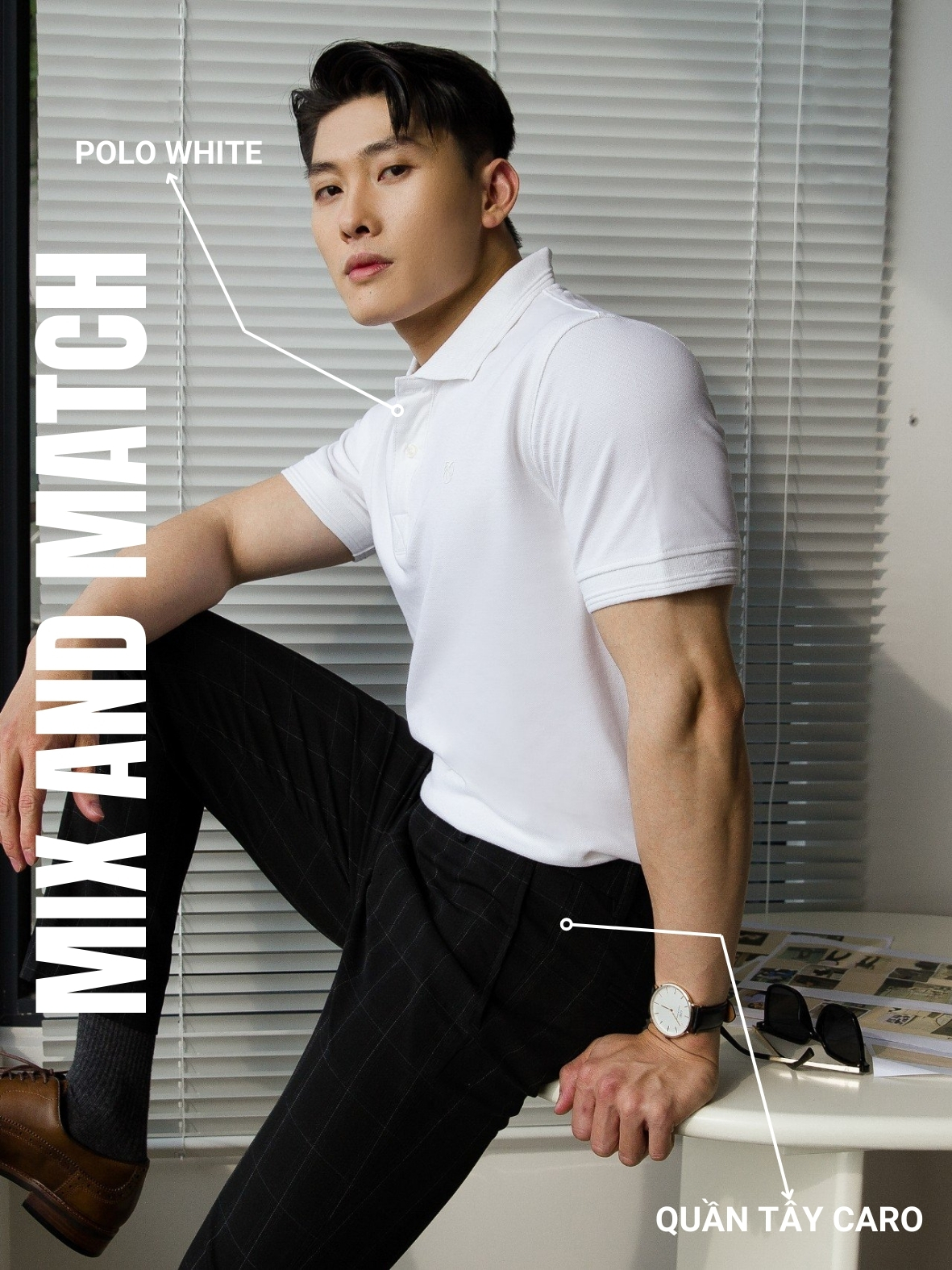 Áo Thun Polo Nam Cao Cấp Basic 2 Màu Đen - Trắng BY COTTON