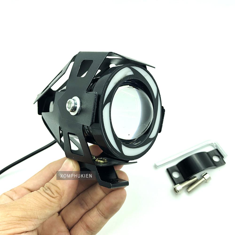 [HCM]Đèn Trợ Sáng U7 Bi Cầu Viền Xoáy 3 Chế Độ [ Kèm công tắc ]