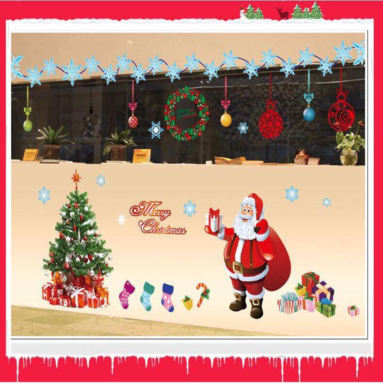 Decal dán tường mẫu ông già noel to