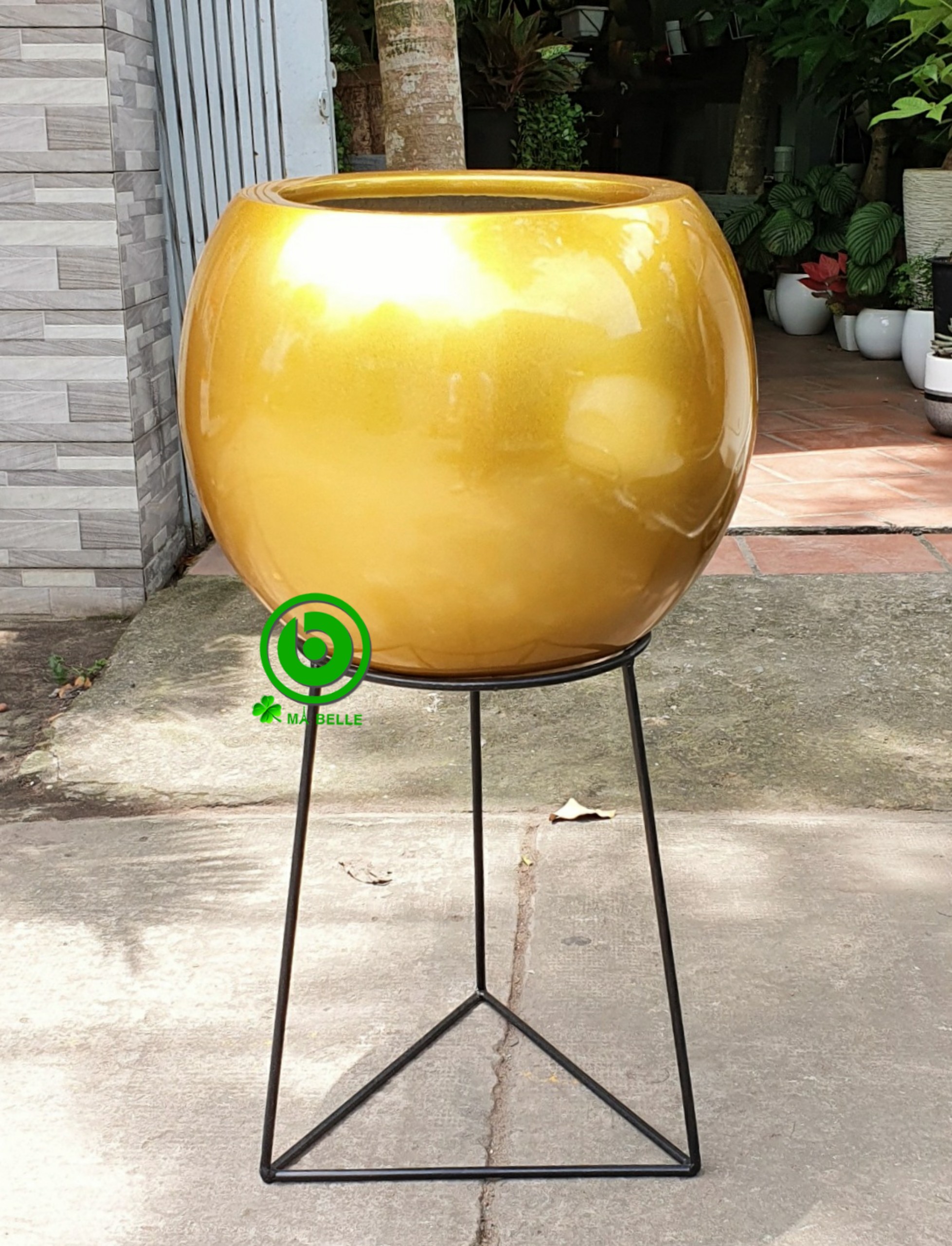 [HCM]Đôn kê chậu cây sắt 3 chân C40cm