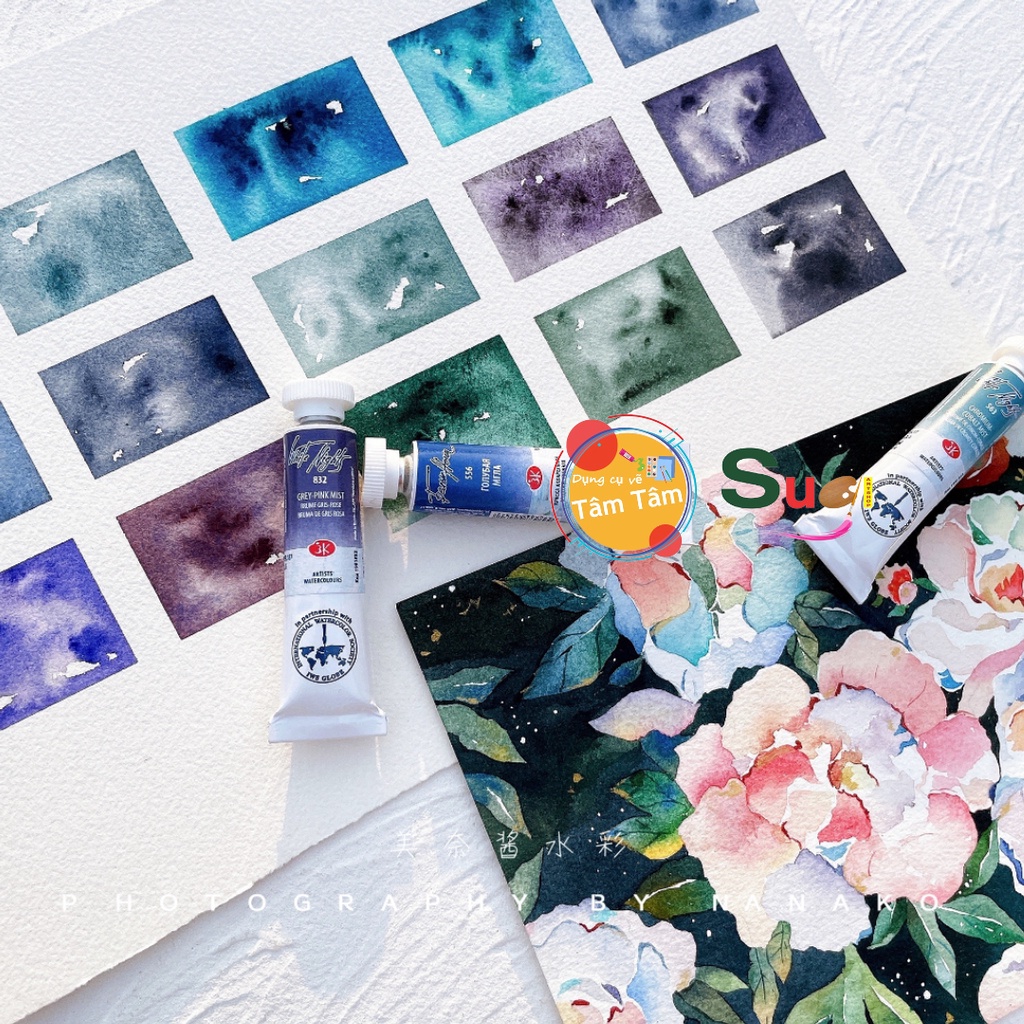 Màu Nước Tuýp lẻ  WHITE NIGHTS hạng họa sĩ - tuýp 10ml - Whitenights Watercolor