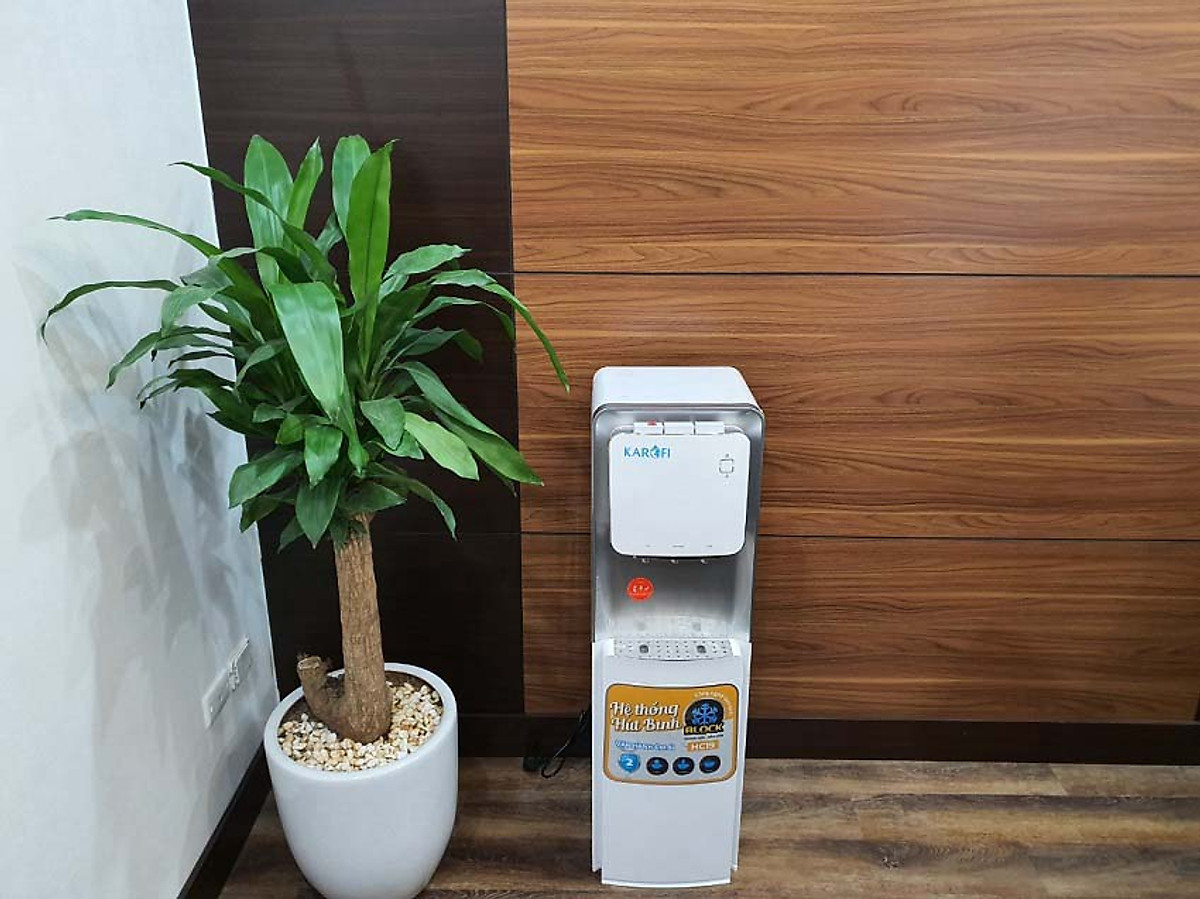 [VOUCHER 15%]Cây nước KAROFI HC19, làm lạnh block, trắng, hút bình