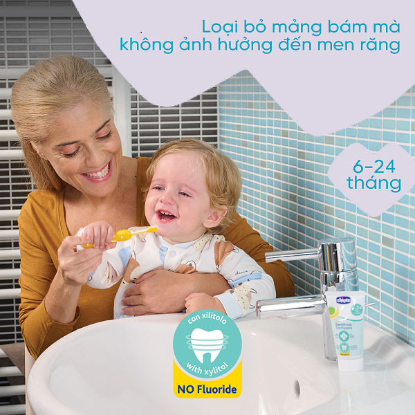 Kem đánh răng hương Chuối - Táo Chicco 6M+