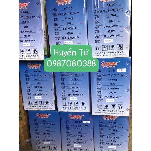 Máy dập nắp cốc ET-D7, dán miệng cốc nhựa (cốc 350,500,700ml)
