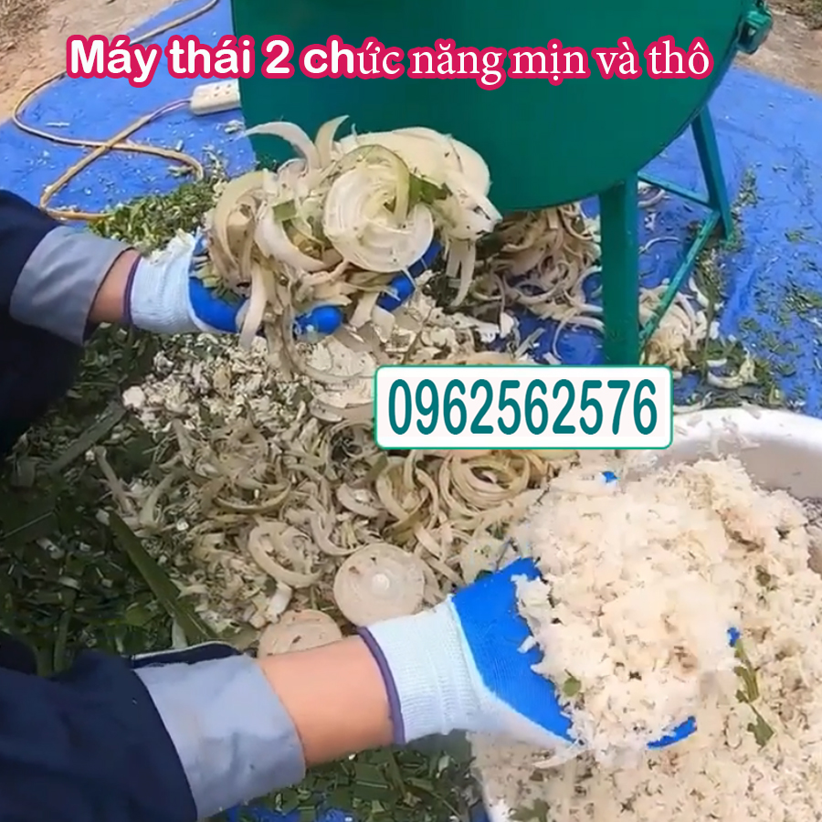 [THÁI 2 CHỨC NĂNG MỊN VÀ THÔ] MÁY THÁI CHUỐI RAU CỎ ĐA NĂNG