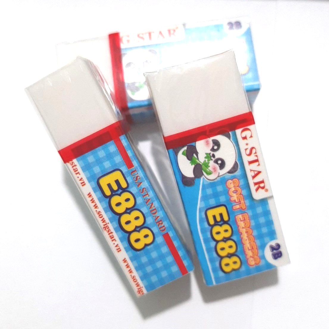 Hộp 30 cục gôm/ tẩy E888 - Màu trắng (30 viên/hộp)