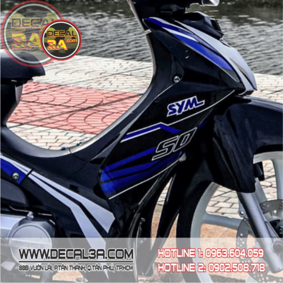 Elegant 50 PCs decal removable for car Black Blue only