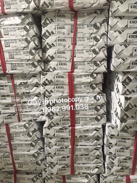 Giấy A4 Excel 70Gsm Thái