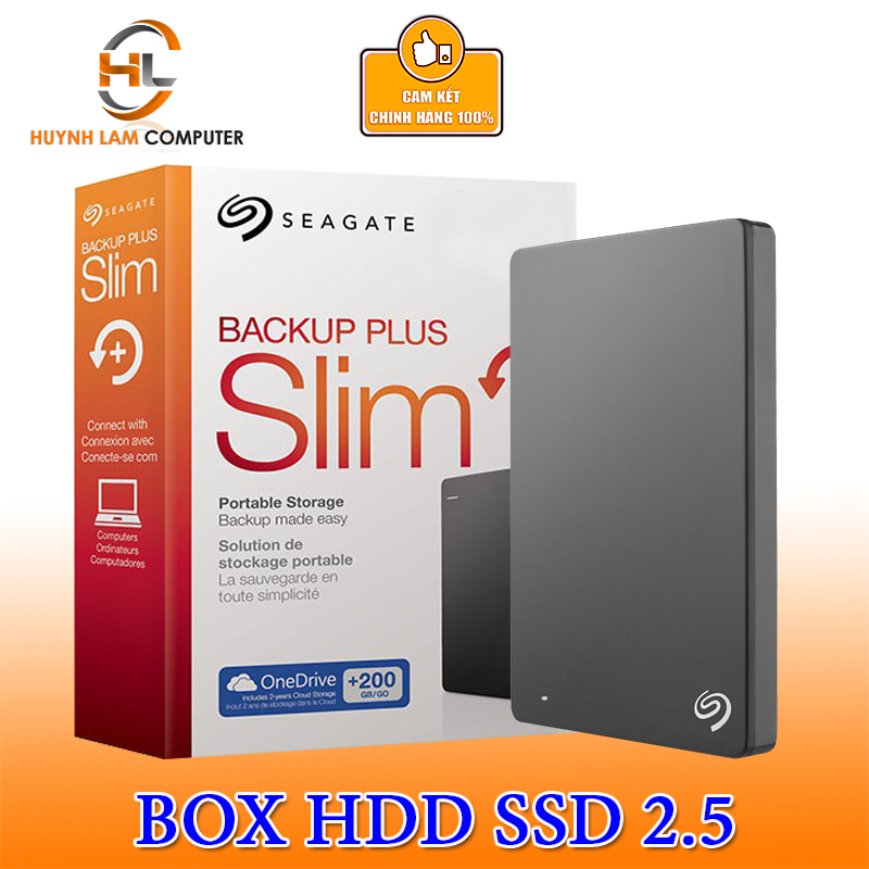 Bảng giá Box HDD 2.5 USB 3.0 Seagate SLIM gắn mọi ổ cứng Phong Vũ