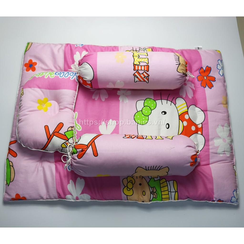 Bộ nệm gối cotton hình cho em bé sơ sinh Kim Home(Trẻ em từ 0-1 tuổi)