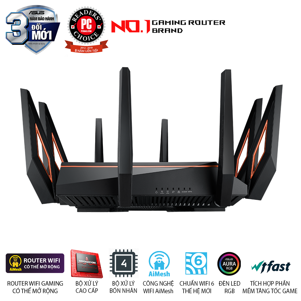 [0% installment] 6 (802.11ax) three-band Asus gt-ax11000 (expandable WiFi router)-authentic