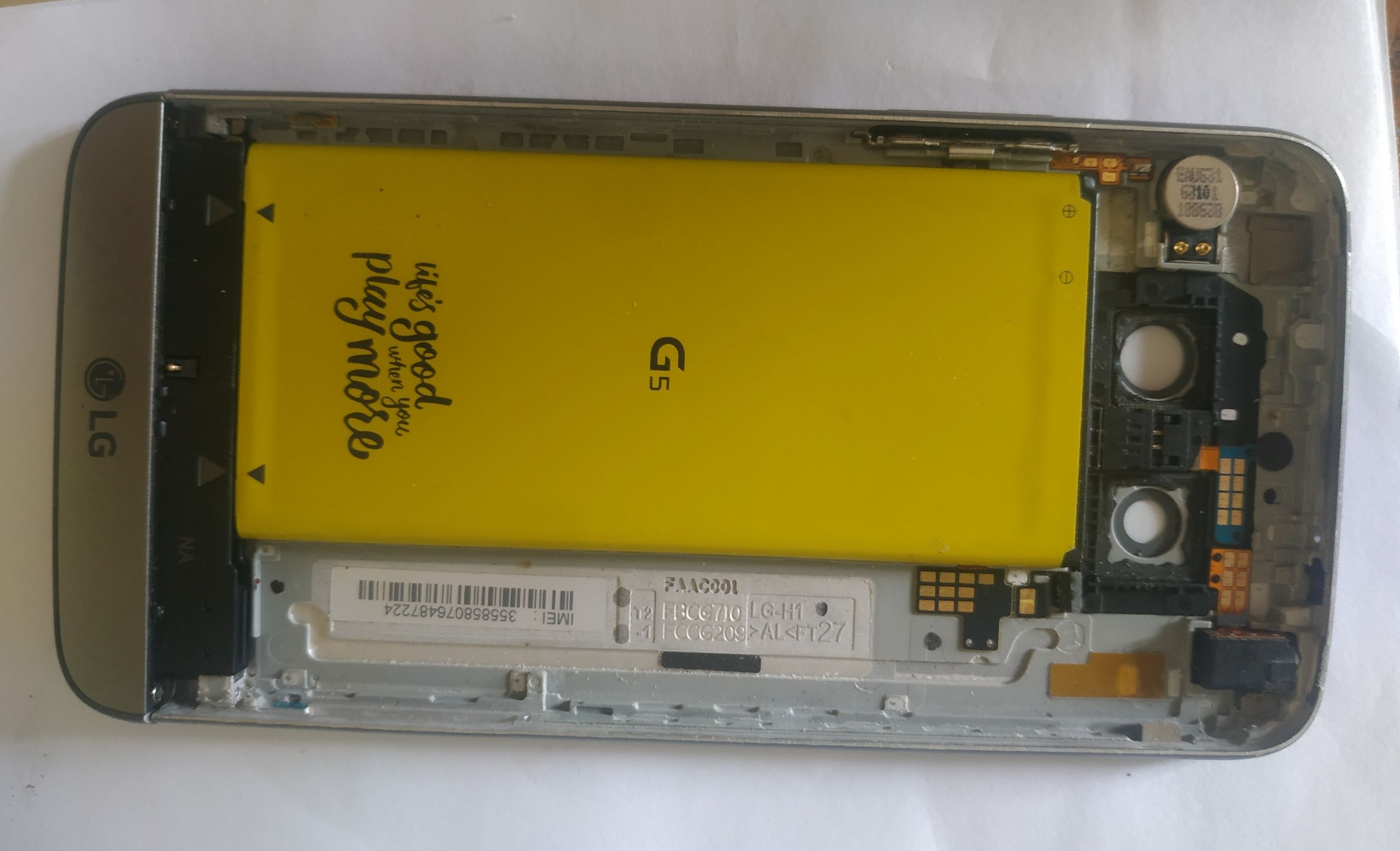 Cụm vỏ kèm pin lg G5 VERIZON