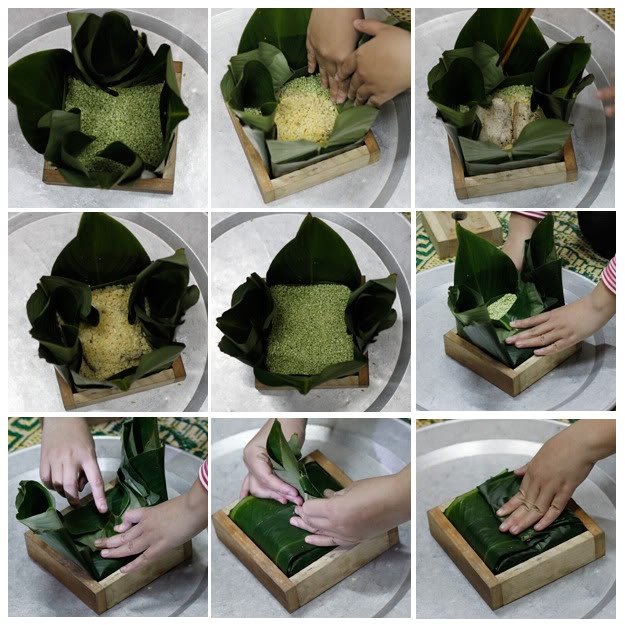 Khuôn làm bánh chưng bằng gỗ Dragon