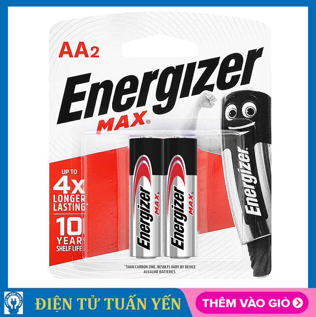 Pin tiểu AA Energizer Max E91 1.5V - Hàng chính hãng