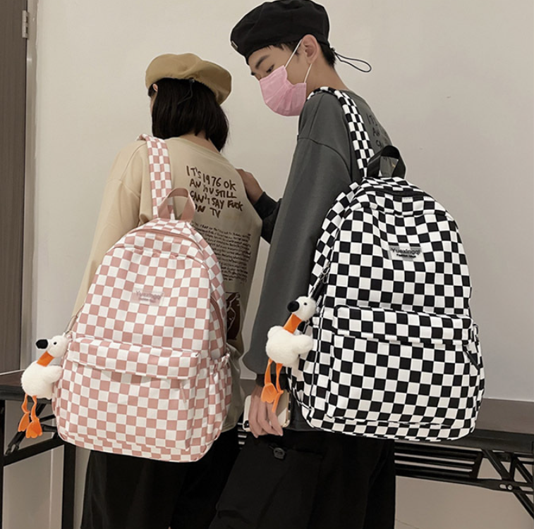 Balo đi học thời trang Caro Ulzzang Hàn Quốc đẹp rẻ phong cách unisex cho học sinh sinh viên
