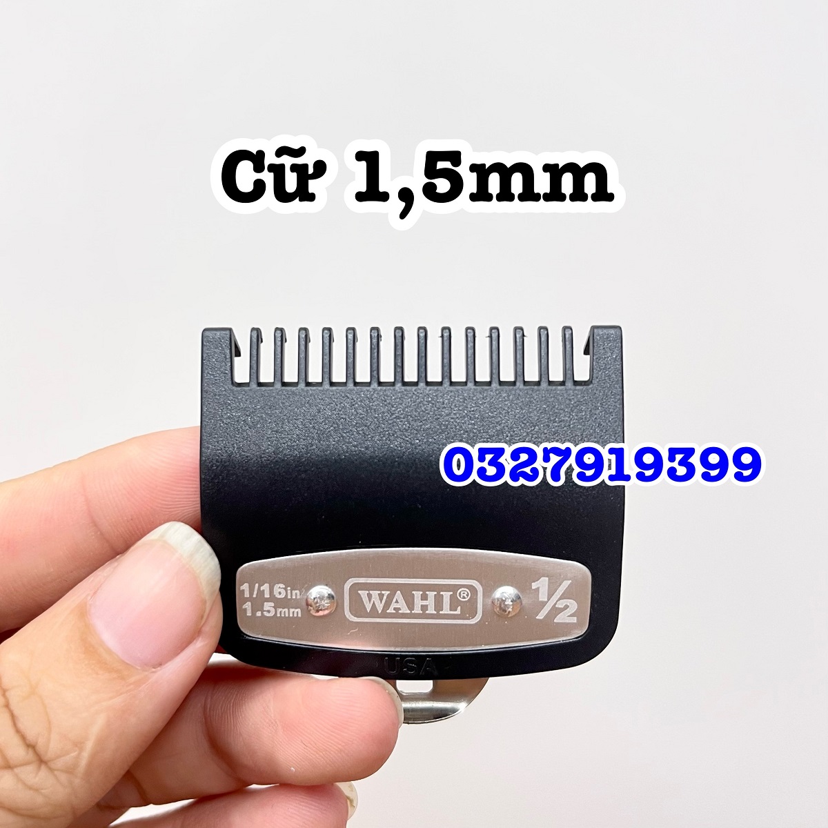 Cữ tông đơ 1,5mm gá thép WAHL - 1,5 3 4,5 25mm