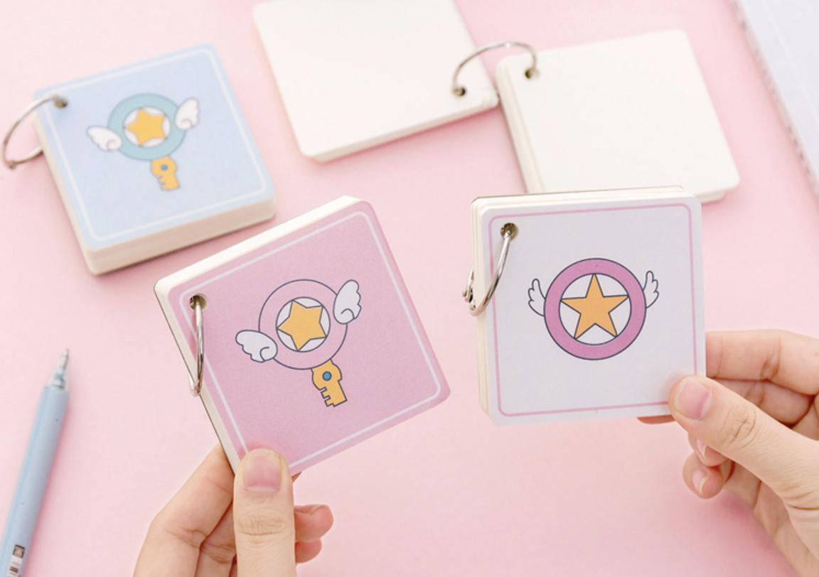 FlashCard - Giấy note - kèm móc tiện dụng