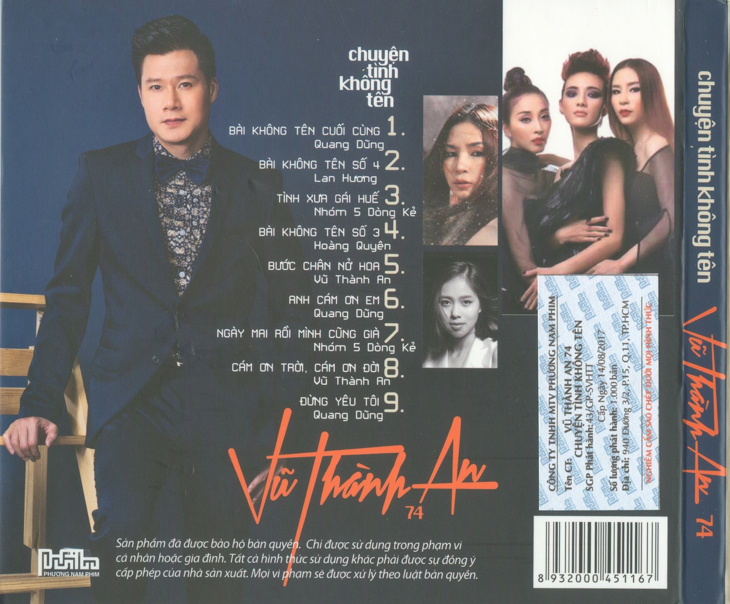 Bộ 6 đĩa cd tình khúc vũ thành an 1