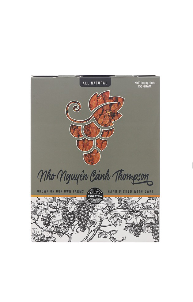 [HCM]Nho khô nhập khẩu Úc - THOMPSON Hộp 450 gr