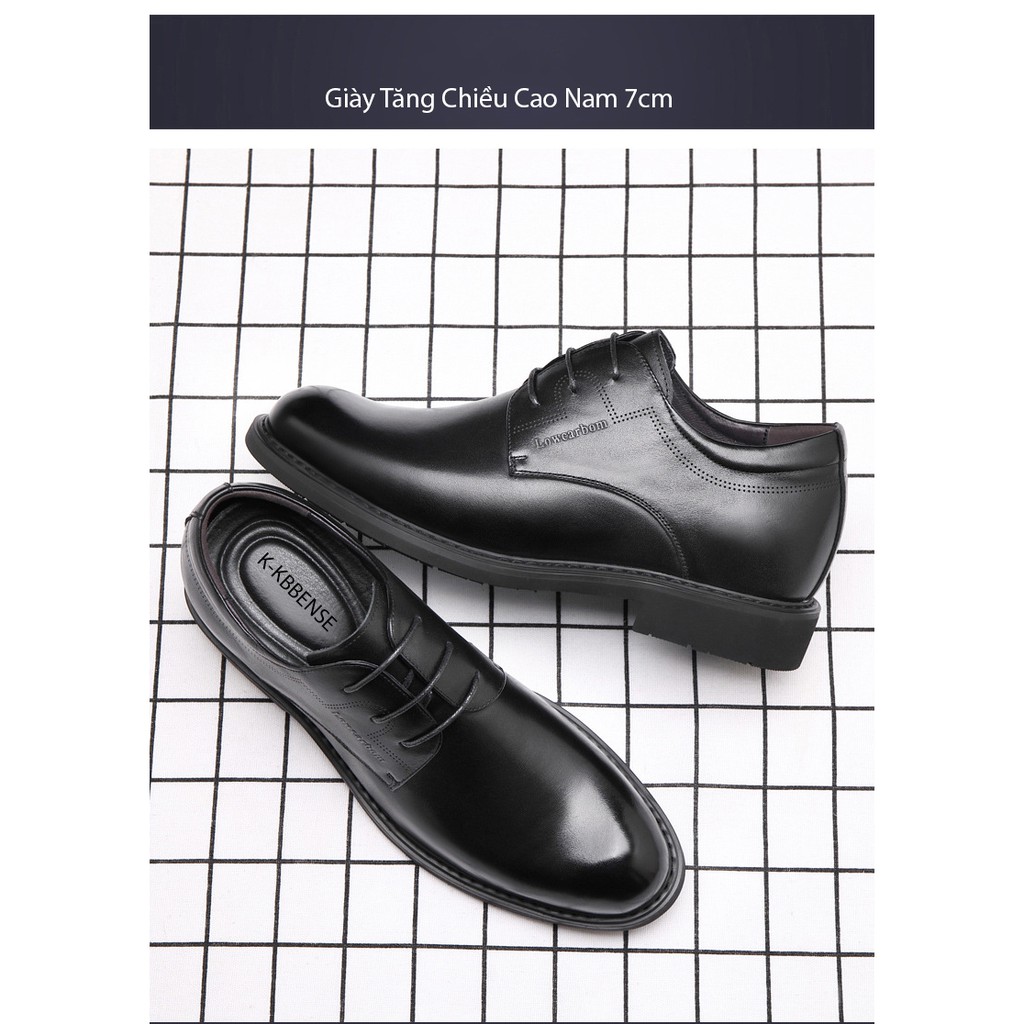 [HCM]Giày Tăng Chiều Cao Nam 7cm CS174