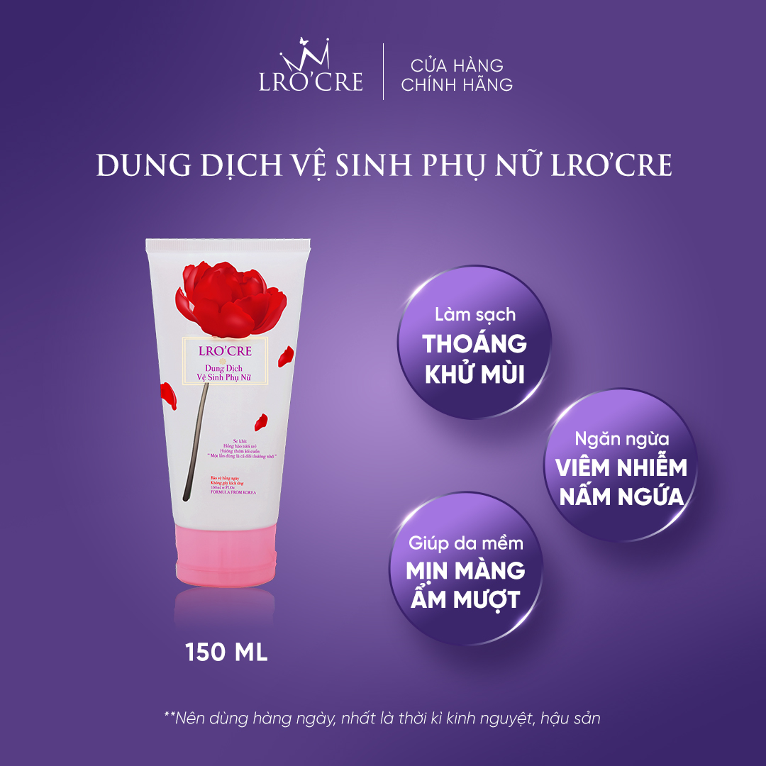 Dung Dịch Vệ Sinh Phụ Nữ Lro'Cre Soft Femicare 150ml