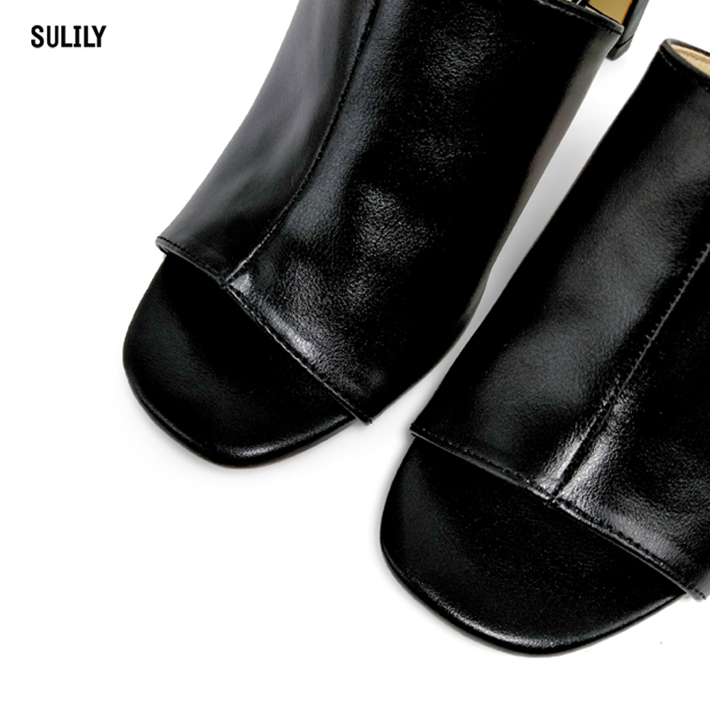Dép Quai Bản Lớn Gót 8 phân Sulily