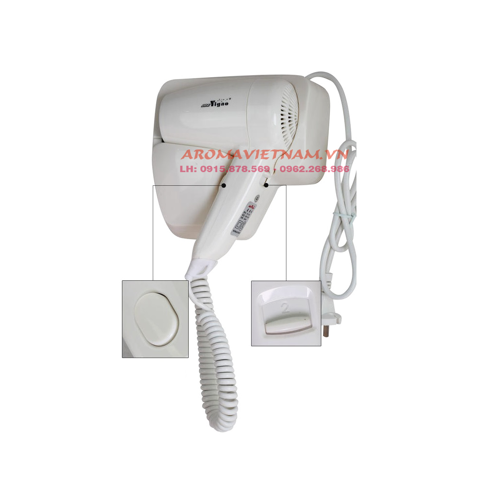 [BH:12 THÁNG] Máy sấy tóc treo tường, máy sấy tóc mini, máy sấy tóc khách sạn, máy sấy tóc, máy sấy tóc chính hãng hàng siêu bền Yigao 313B