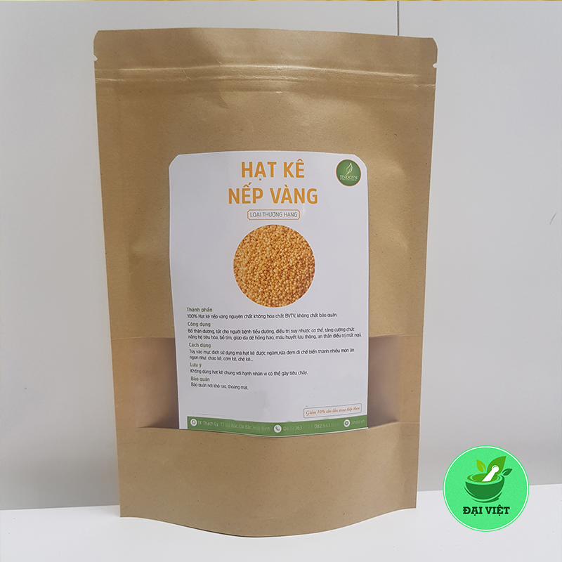 Hạt kê nếp vàng (gói 1kg) hạt to đã tách vỏ - DV117