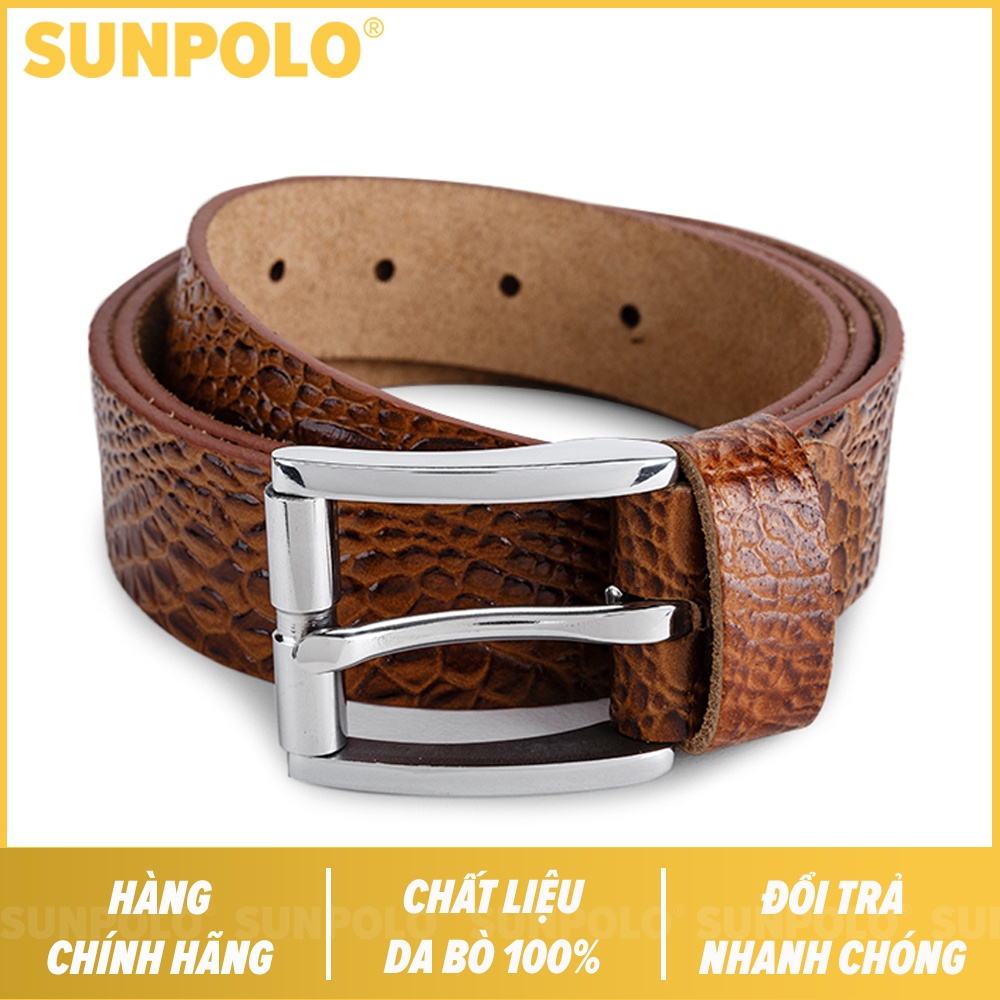 men cow leather belt (brown)