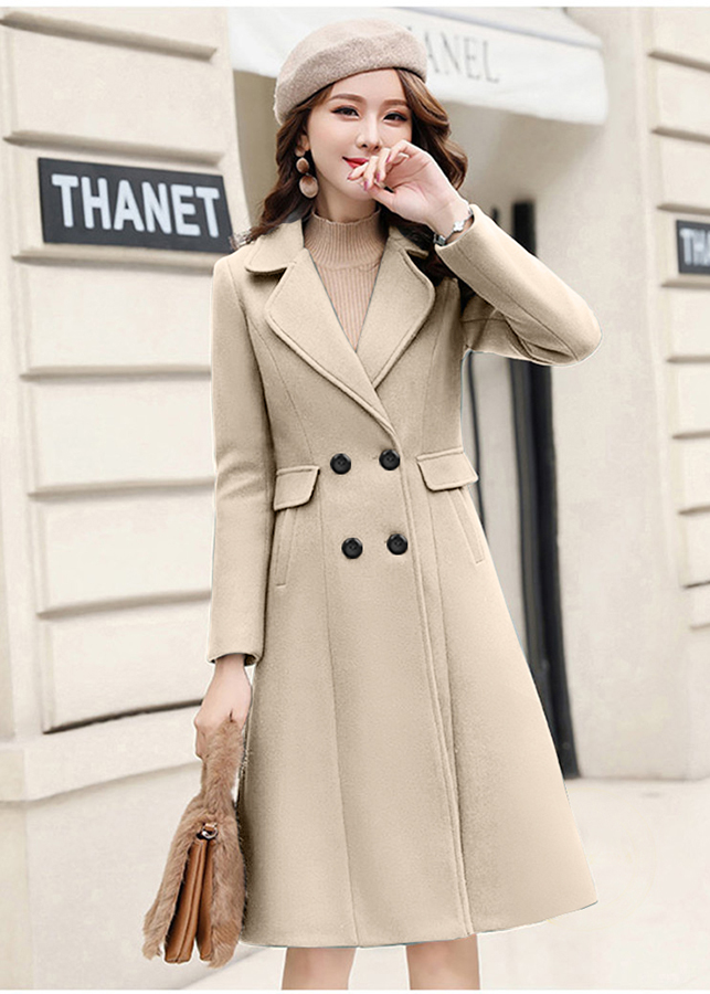 Áo khoác dạ cổ vest 4 nút