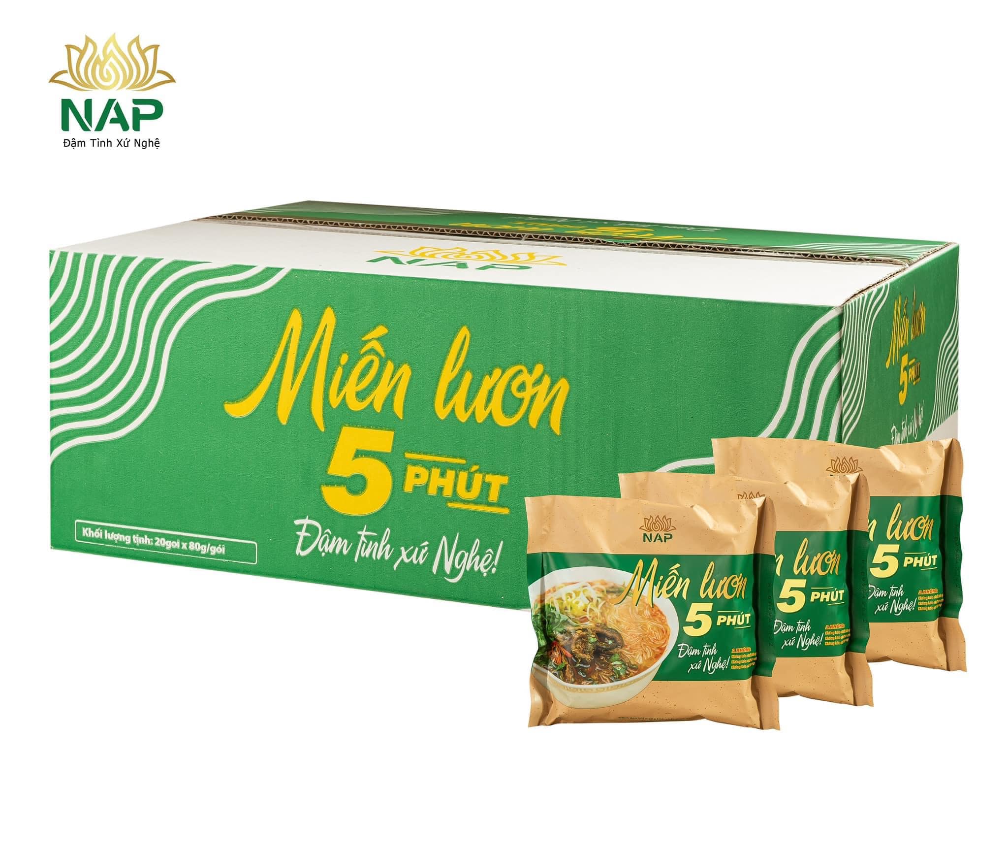 Miến lươn 5 phút (gói không có thịt lươn), set 5