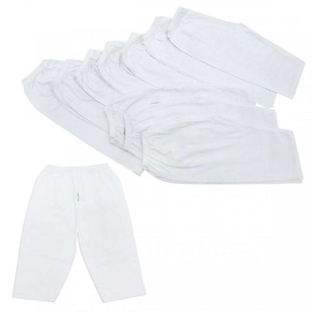 Quần Dài Trắng Cho Bé Sơ Sinh Có 2 Size Cho Bé 2 Đến 7 Ký Set 5 Cái